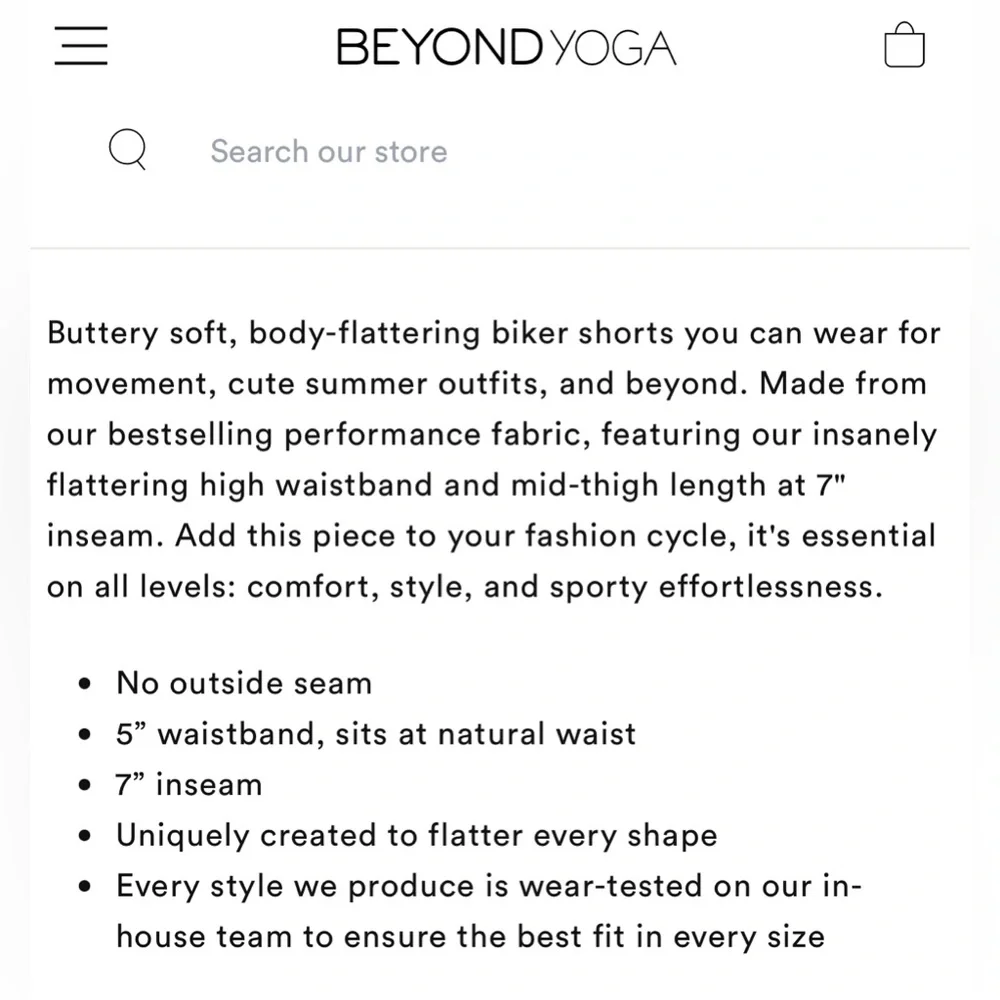 Beyond Yoga Grey Spacedye 7” HR Biker Short in Darkest Night - Size XS - Picture 10 of 11